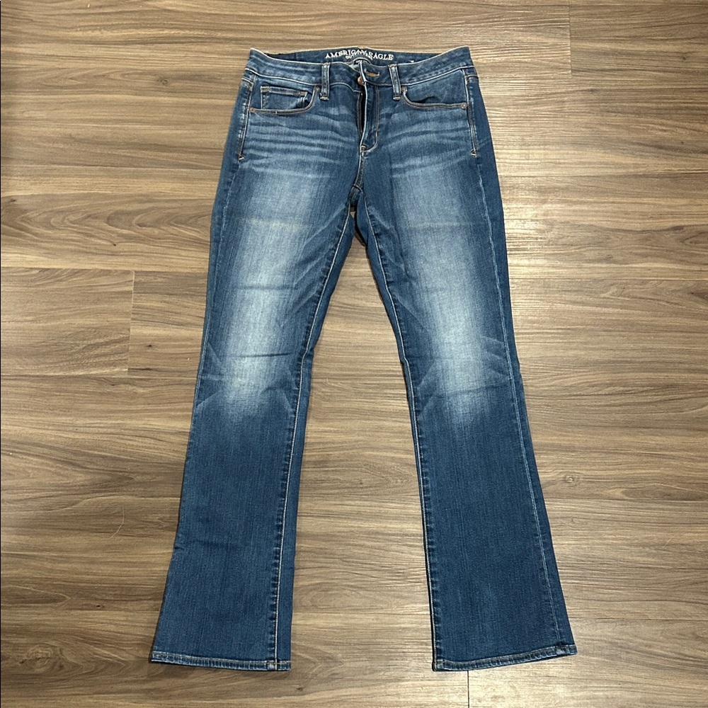 Vintage American Eagle Blue Denim Skinny Kick Jeans